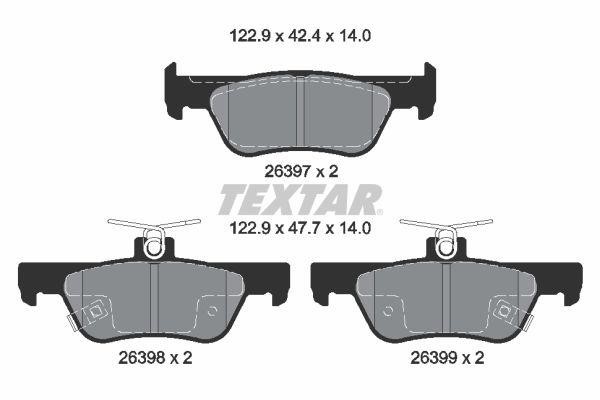 Textar 2639701 Klocki hamulcowe, zestaw 2639701: Atrakcyjna cena w Polsce na 2407.PL - Zamów teraz!