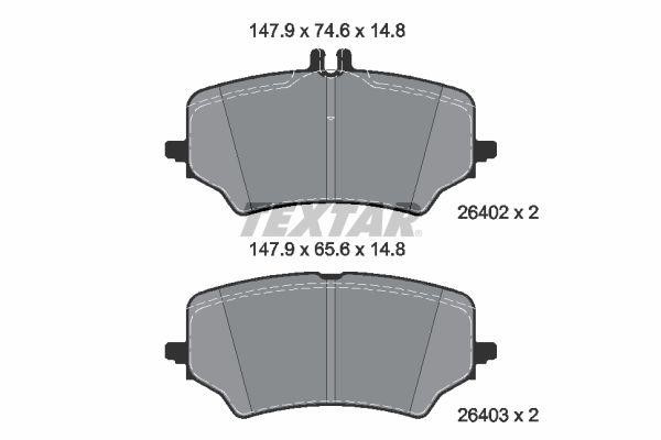 Textar 2640201 Brake Pad Set, disc brake 2640201: Buy near me in Poland at 2407.PL - Good price!
