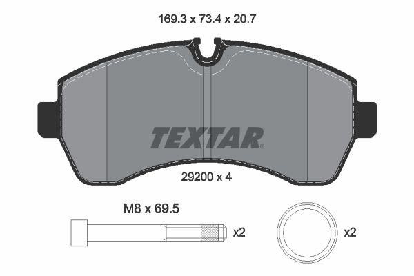 Textar 2920006 Brake Pad Set, disc brake 2920006: Buy near me in Poland at 2407.PL - Good price!