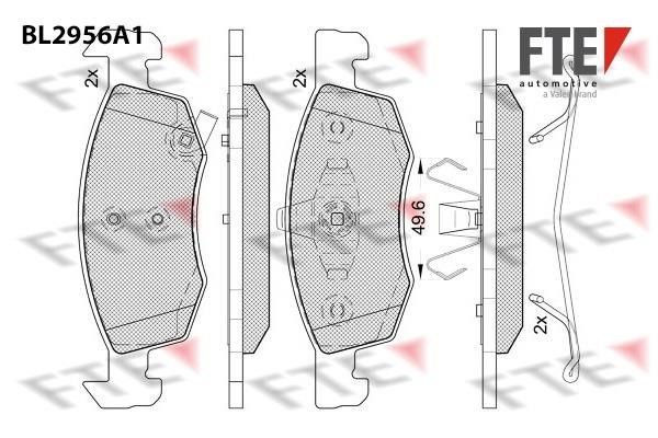 FTE BL2956A1 Brake Pad Set, disc brake BL2956A1: Buy near me at 2407.PL in Poland at an Affordable price!