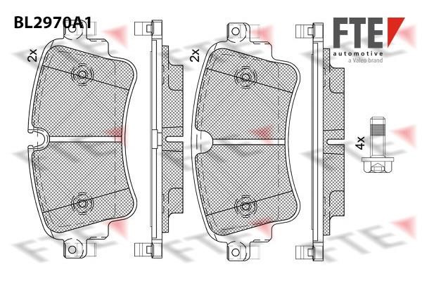FTE BL2970A1 Brake Pad Set, disc brake BL2970A1: Buy near me in Poland at 2407.PL - Good price!