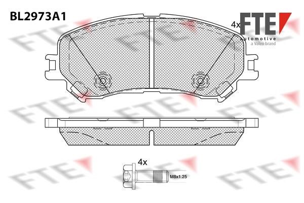 FTE BL2973A1 Brake Pad Set, disc brake BL2973A1: Buy near me in Poland at 2407.PL - Good price!