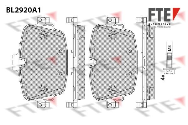 FTE BL2920A1 Brake Pad Set, disc brake BL2920A1: Buy near me in Poland at 2407.PL - Good price!