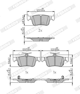 Ferodo FDB5240 Тормозные колодки дисковые, комплект FDB5240: Купить в Польше - Отличная цена на 2407.PL!