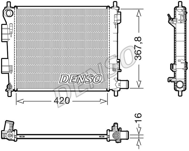 DENSO DRM41025 Radiator, engine cooling DRM41025: Buy near me at 2407.PL in Poland at an Affordable price!