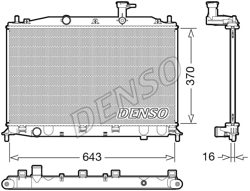DENSO DRM41026 Radiator, engine cooling DRM41026: Buy near me in Poland at 2407.PL - Good price!