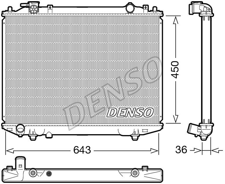 DENSO DRM44047 Radiator, engine cooling DRM44047: Buy near me in Poland at 2407.PL - Good price!