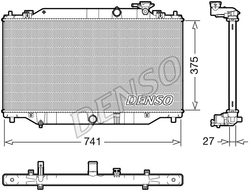 DENSO DRM44049 Radiator, engine cooling DRM44049: Buy near me in Poland at 2407.PL - Good price!