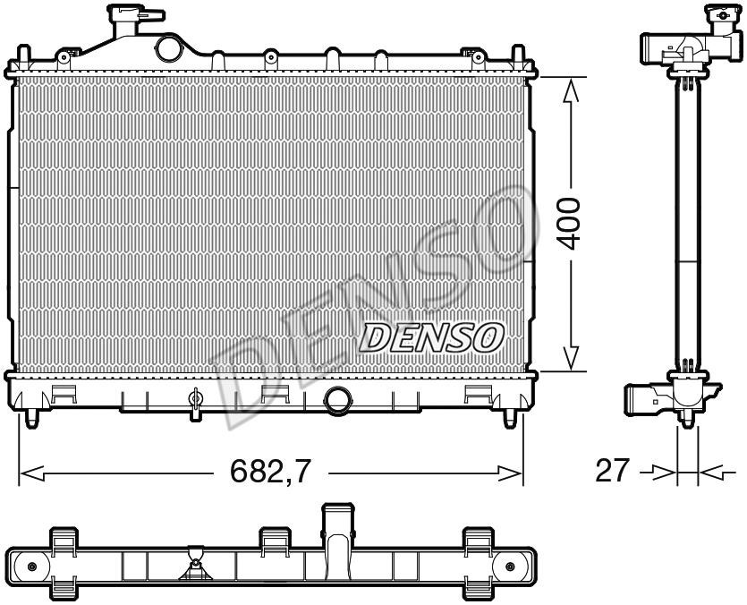 DENSO DRM45058 Radiator, engine cooling DRM45058: Buy near me in Poland at 2407.PL - Good price!