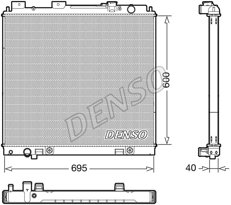 DENSO DRM46068 Radiator, engine cooling DRM46068: Buy near me in Poland at 2407.PL - Good price!