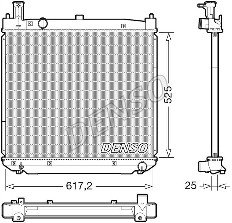 DENSO DRM50141 Radiator, engine cooling DRM50141: Buy near me in Poland at 2407.PL - Good price!