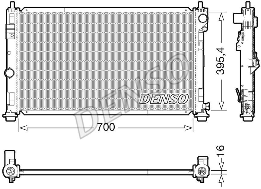 DENSO DRM06039 Radiator, engine cooling DRM06039: Buy near me in Poland at 2407.PL - Good price!