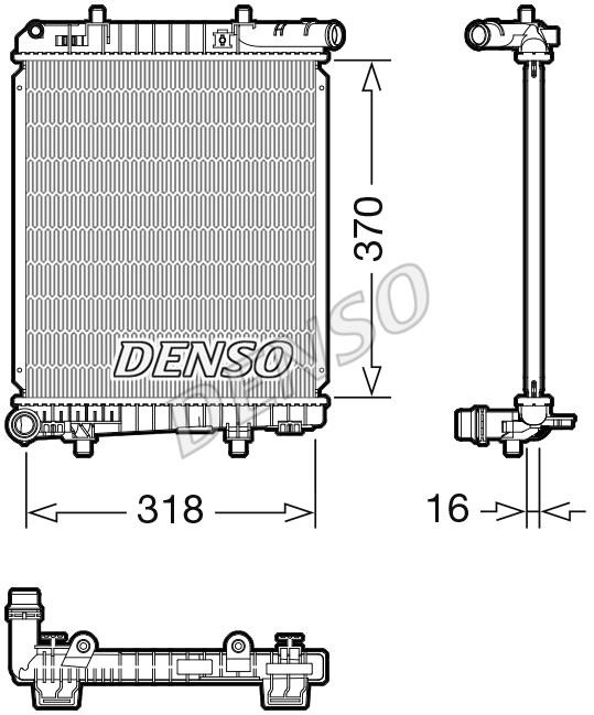 DENSO DRM07062 Радиатор охлаждения двигателя DRM07062: Купить в Польше - Отличная цена на 2407.PL!