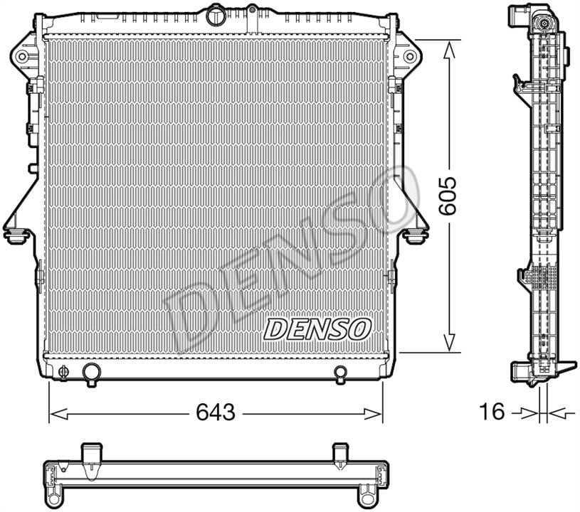 DENSO DRM10118 Radiator, engine cooling DRM10118: Buy near me in Poland at 2407.PL - Good price!