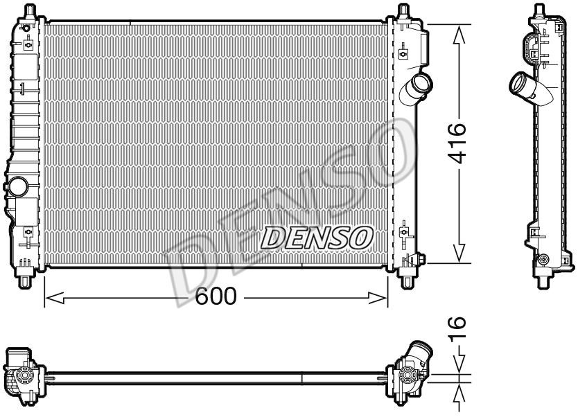 DENSO DRM15015 Chłodnica, układ chłodzenia silnika DRM15015: Dobra cena w Polsce na 2407.PL - Kup Teraz!