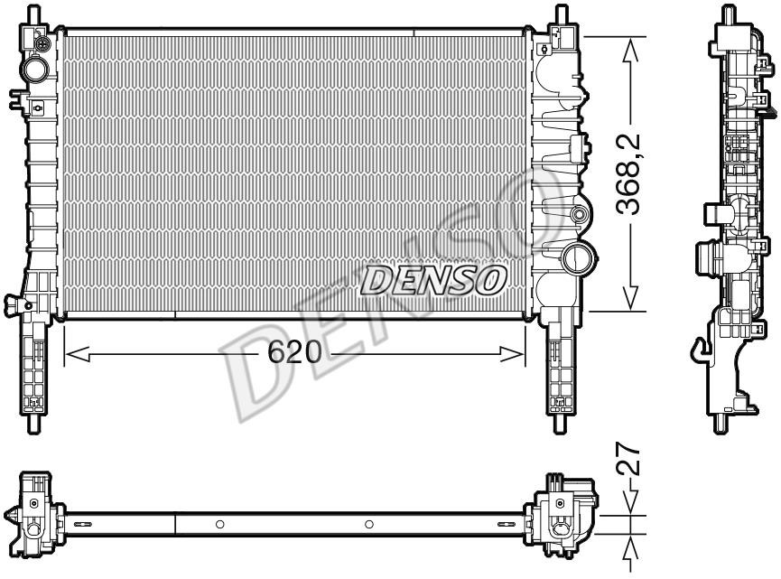 DENSO DRM20122 Radiator, engine cooling DRM20122: Buy near me at 2407.PL in Poland at an Affordable price!
