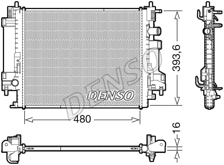 DENSO DRM23117 Radiator, engine cooling DRM23117: Buy near me at 2407.PL in Poland at an Affordable price!