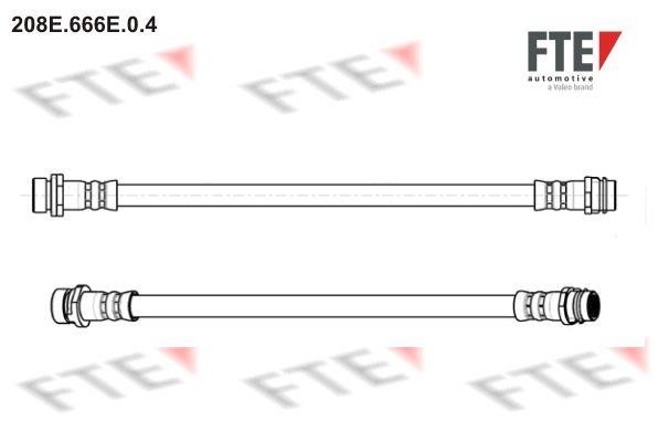 FTE 208E.666E.0.4 Przewód hamulcowy elastyczny 208E666E04: Dobra cena w Polsce na 2407.PL - Kup Teraz!