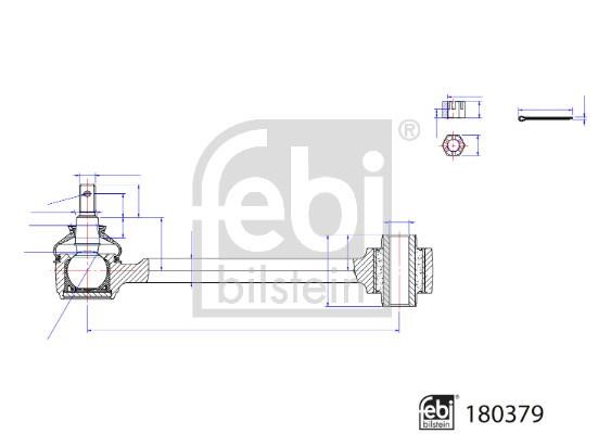 febi 180379 Control Arm/Trailing Arm, wheel suspension 180379: Buy near me at 2407.PL in Poland at an Affordable price!