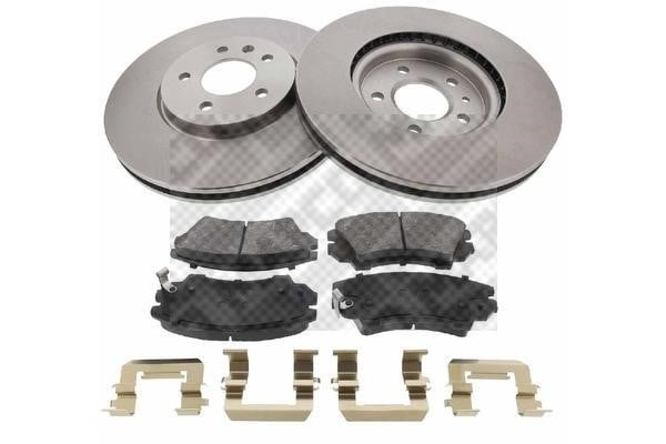 Mapco 47722 Front ventilated brake discs with pads, set 47722: Buy near me in Poland at 2407.PL - Good price!