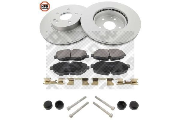 Mapco 47005HPS Front ventilated brake discs with pads, set 47005HPS: Buy near me in Poland at 2407.PL - Good price!
