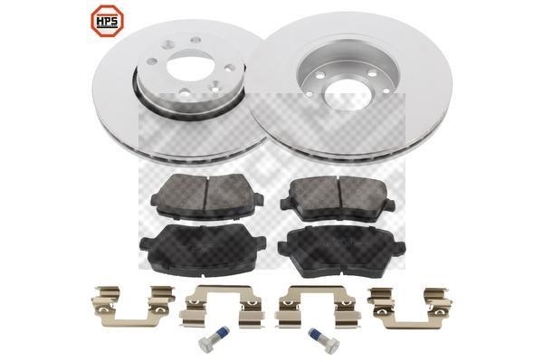 Mapco 47007HPS Front ventilated brake discs with pads, set 47007HPS: Buy near me in Poland at 2407.PL - Good price!