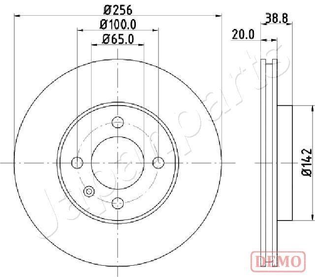 Japanparts DI-0935C Innenbelüftete Bremsscheibe vorne DI0935C: Kaufen Sie zu einem guten Preis in Polen bei 2407.PL!