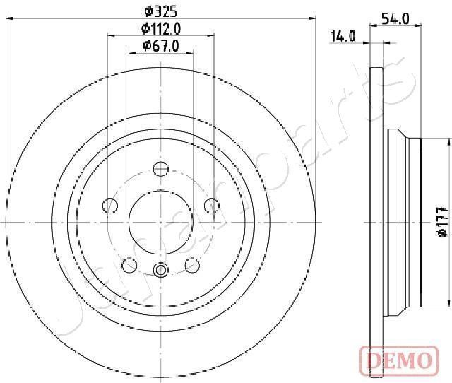 Japanparts DP-0521C Tarcza hamulcowa tylna, niewentylowana DP0521C: Dobra cena w Polsce na 2407.PL - Kup Teraz!