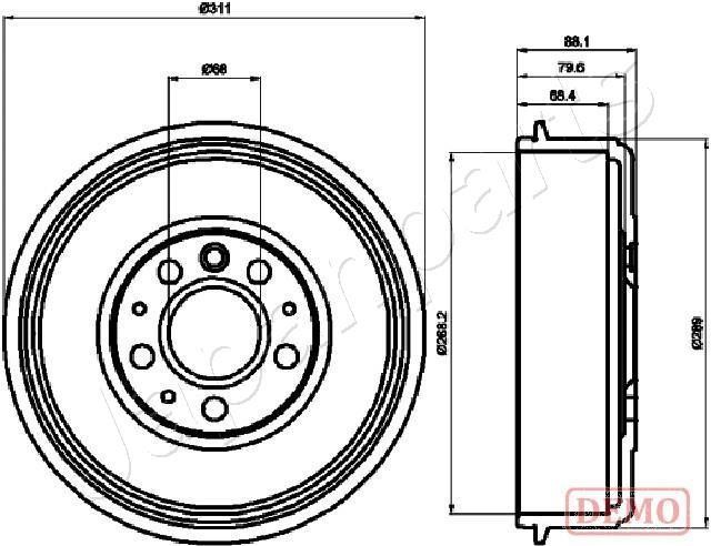 Japanparts TA-0914C Bremstrommel TA0914C: Kaufen Sie zu einem guten Preis in Polen bei 2407.PL!