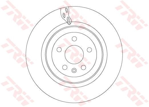 TRW DF6702S Brake disc DF6702S: Buy near me at 2407.PL in Poland at an Affordable price!