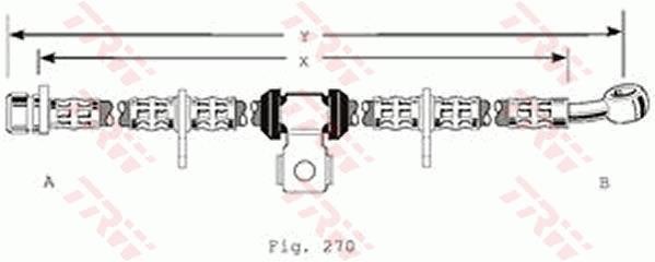 TRW PHD196 Brake Hose PHD196: Buy near me in Poland at 2407.PL - Good price!