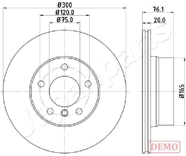 Japanparts DP-0136C Tarcza hamulcowa tylna, niewentylowana DP0136C: Dobra cena w Polsce na 2407.PL - Kup Teraz!