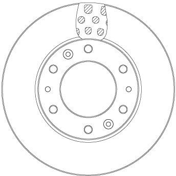 TRW DF6962S Unventilated front brake disc DF6962S: Buy near me in Poland at 2407.PL - Good price!