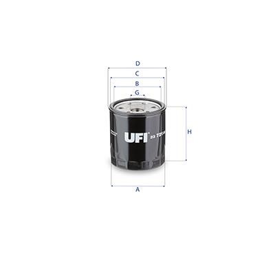 Ufi 23.721.00 Oil Filter 2372100: Buy near me in Poland at 2407.PL - Good price!