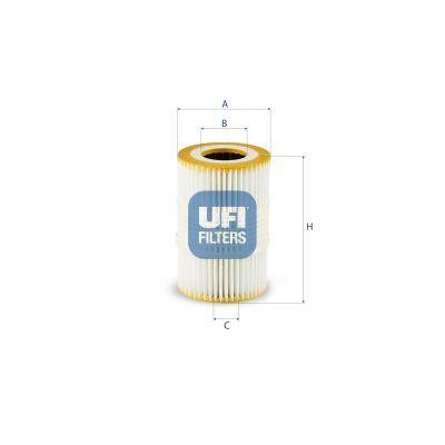 Ufi 25.247.00 Oil Filter 2524700: Buy near me in Poland at 2407.PL - Good price!
