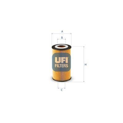 Ufi 25.249.00 Oil Filter 2524900: Buy near me in Poland at 2407.PL - Good price!