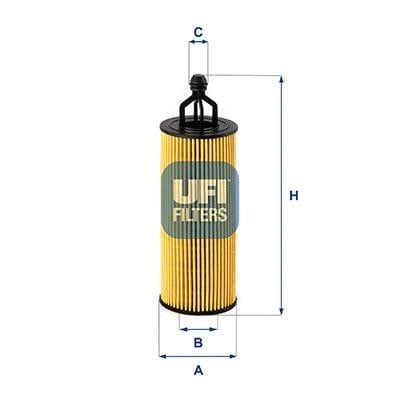 Ufi 25.251.00 Automatic transmission filter 2525100: Buy near me in Poland at 2407.PL - Good price!