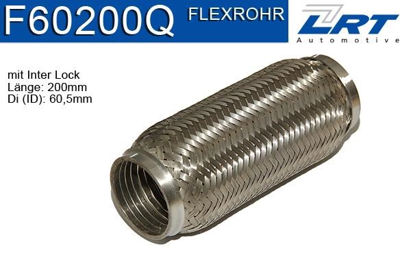 LRT Fleck F60200Q Corrugated pipe F60200Q: Buy near me in Poland at 2407.PL - Good price!