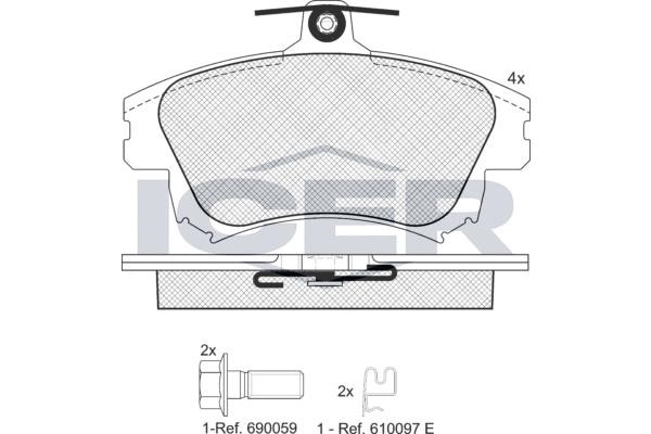 Icer 181236-208 Scheibenbremsbeläge hinten eingestellt 181236208: Kaufen Sie zu einem guten Preis in Polen bei 2407.PL!