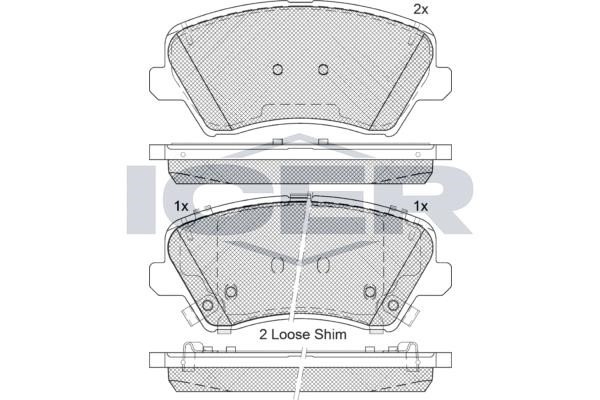 Icer 182029-207 Brake Pad Set, disc brake 182029207: Buy near me in Poland at 2407.PL - Good price!