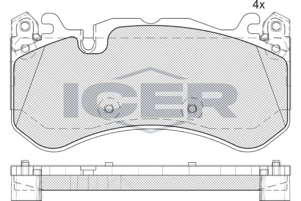Icer 182079204 Brake Pad Set, disc brake 182079204: Buy near me in Poland at 2407.PL - Good price!
