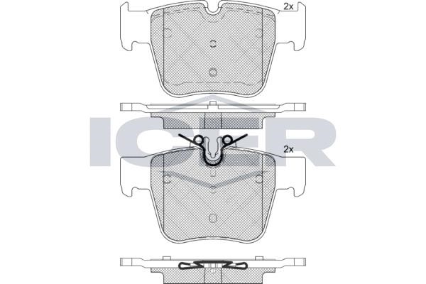 Icer 182271 Rear disc brake pads, set 182271: Buy near me in Poland at 2407.PL - Good price!