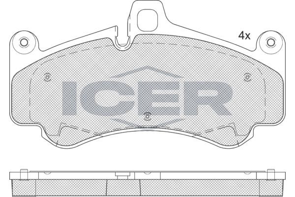 Icer 182359 Brake Pad Set, disc brake 182359: Buy near me in Poland at 2407.PL - Good price!