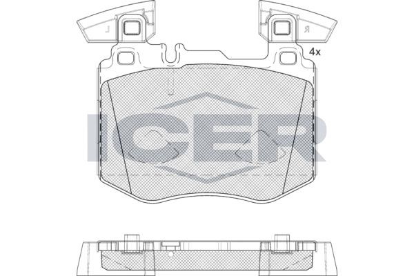 Icer 182367 Brake Pad Set, disc brake 182367: Buy near me in Poland at 2407.PL - Good price!