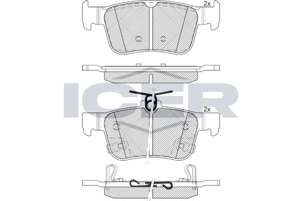 Icer 182315-200 Тормозные колодки дисковые, комплект 182315200: Отличная цена - Купить в Польше на 2407.PL!