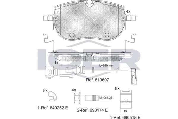Icer 182394 Brake Pad Set, disc brake 182394: Buy near me in Poland at 2407.PL - Good price!