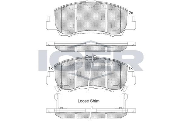 Icer 182340 Тормозные колодки дисковые, комплект 182340: Отличная цена - Купить в Польше на 2407.PL!