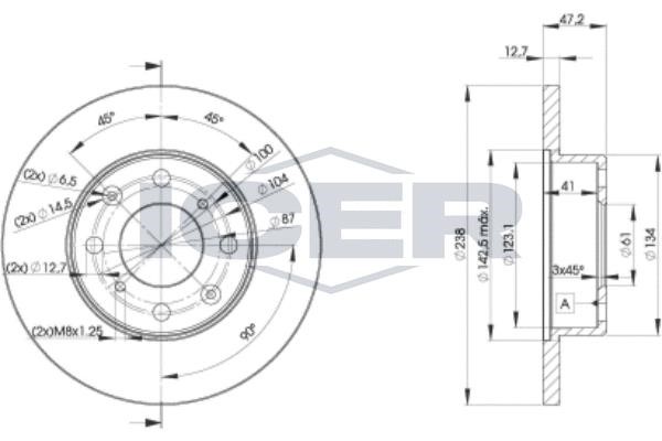 Icer 78BD08292 Bremsscheibe 78BD08292: Kaufen Sie zu einem guten Preis in Polen bei 2407.PL!