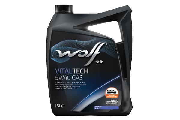 Wolf 8326097 Engine oil Wolf Vitaltech GAS 5W-40, 5L 8326097: Buy near me at 2407.PL in Poland at an Affordable price!
