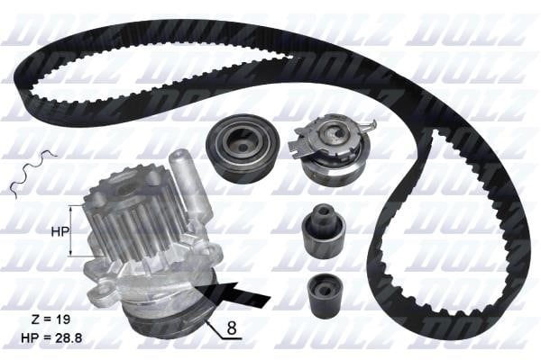 Dolz KD100 TIMING BELT KIT WITH WATER PUMP KD100: Buy near me at 2407.PL in Poland at an Affordable price!